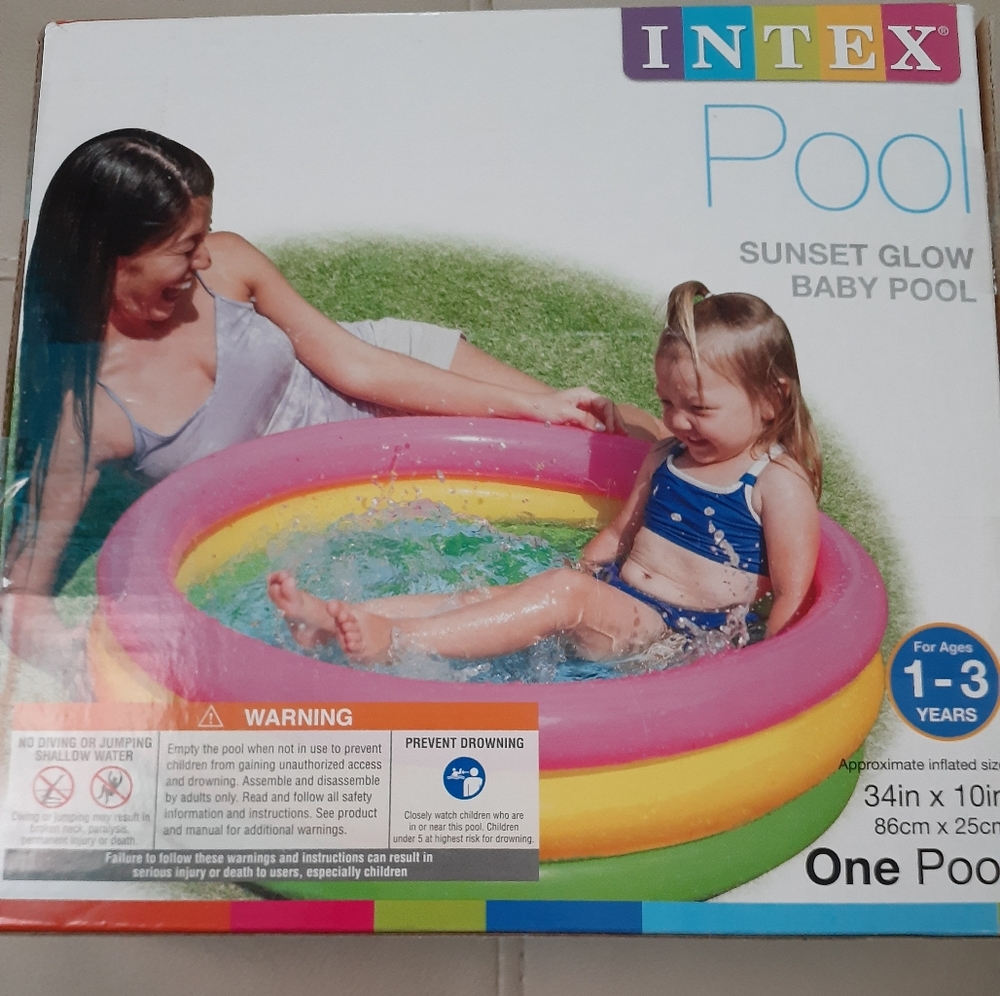 Intex Sunset Glow Baby Pool Ages 1-3 years
